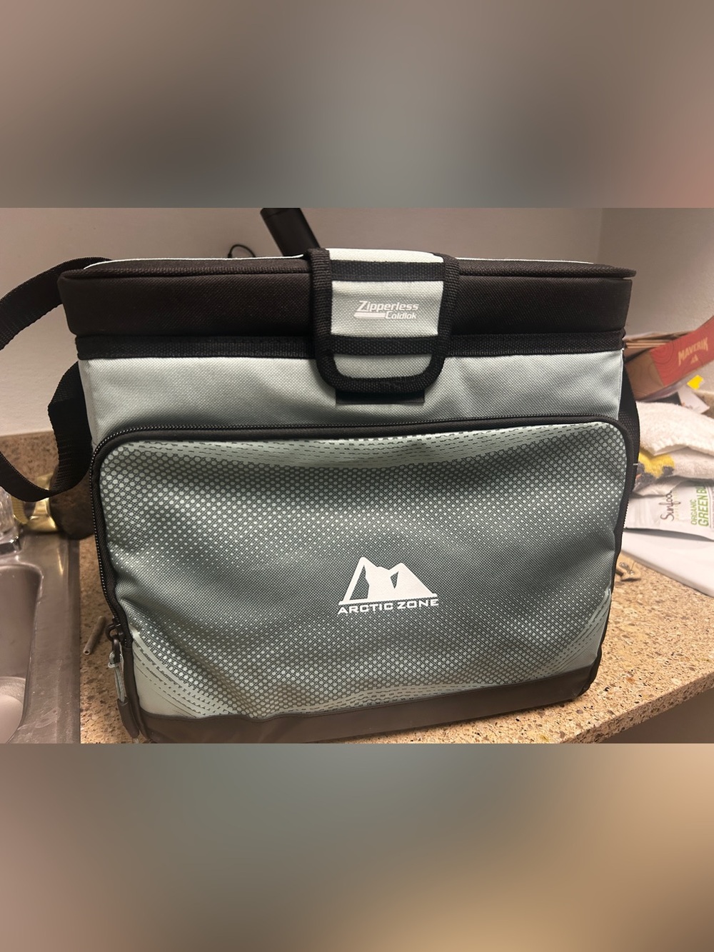 Arctic Zone Insulated Soft Cooler Bag - Gray/Black